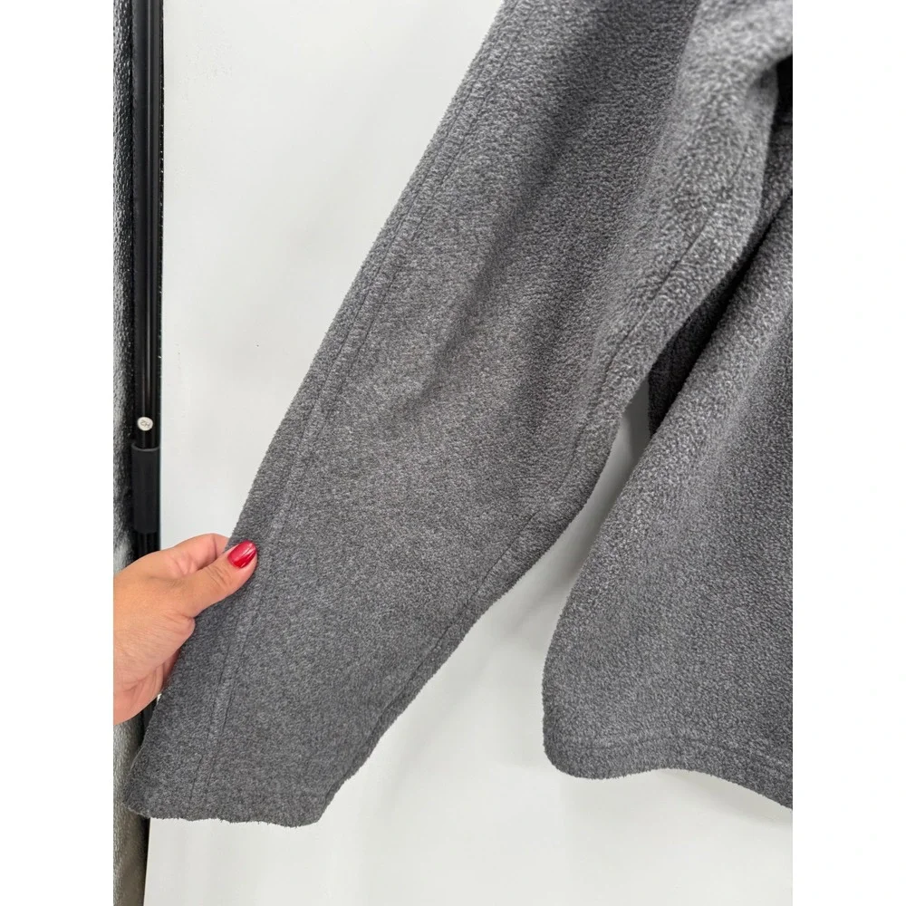 Patagonia Large Synchilla Fleece Jacket Mens Grey Full Zip Mock Neck Outdoor